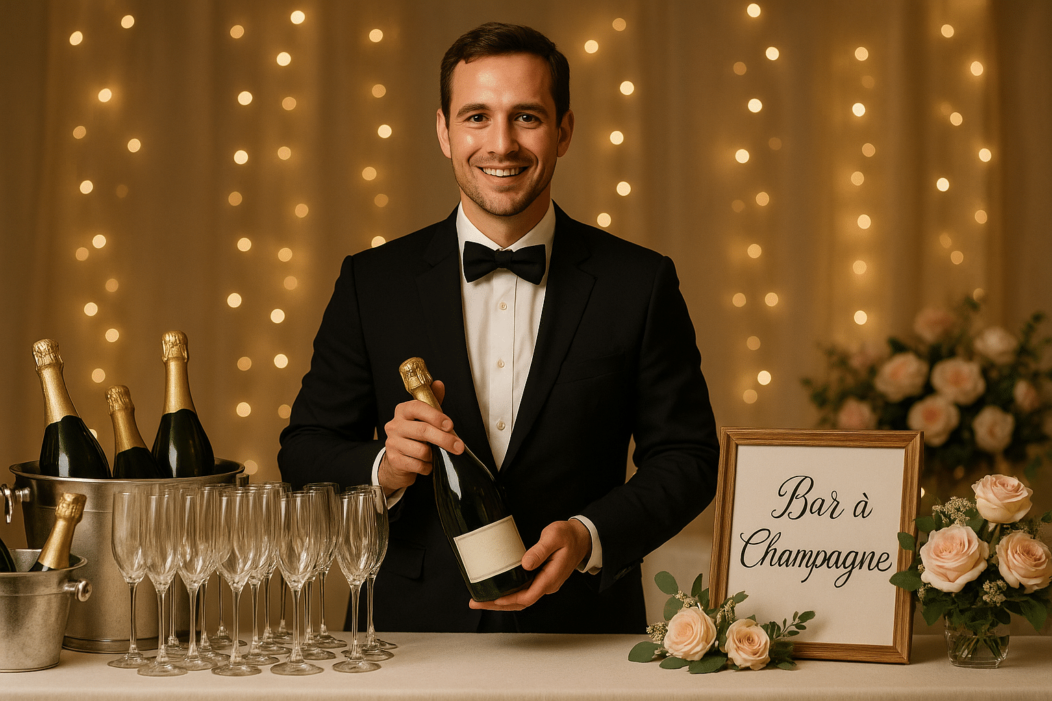 Comment organiser un bar à champagne de vigneron indépendant pour votre vin d’honneur ?